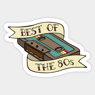 80s Retro Cassette Tape Graphic Sticker